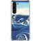 Hiroshige View of the Naruto whirlpools at Awa Galaxy S23 Plus Clear Case