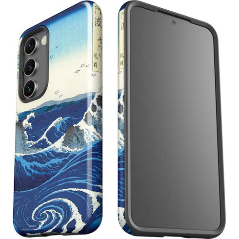 Hiroshige View of the Naruto whirlpools at Awa Galaxy S23 Plus Pro Case