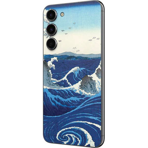 Hiroshige View of the Naruto whirlpools at Awa Galaxy S23 Plus Skin
