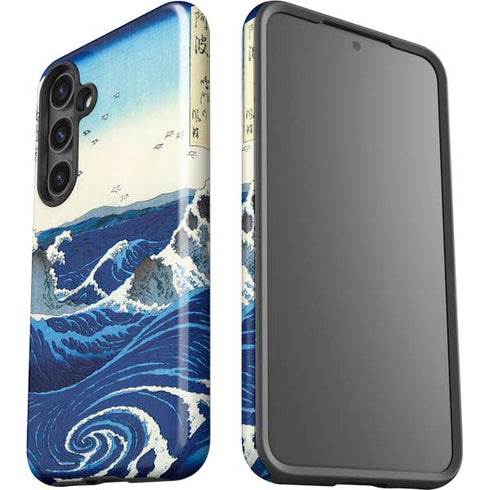 View of the Naruto whirlpools at Awa by Hiroshige Galaxy S24 Impact Case