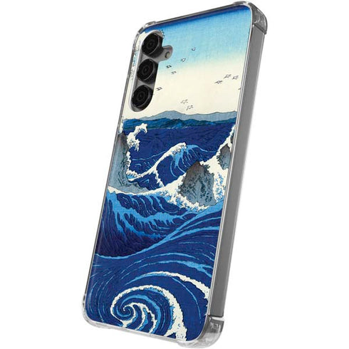 View of the Naruto whirlpools at Awa by Hiroshige Galaxy S24 Plus Clear Case