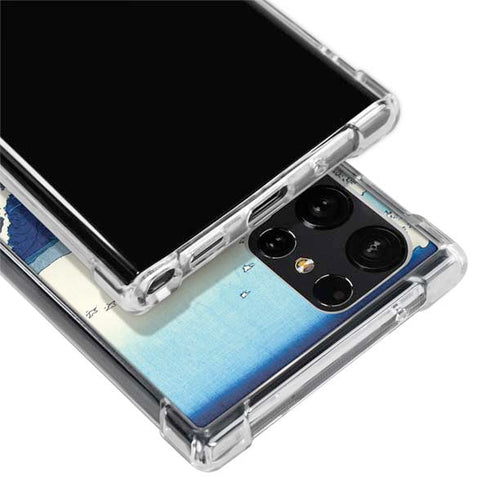 View of the Naruto whirlpools at Awa by Hiroshige Galaxy S24 Ultra Clear Case