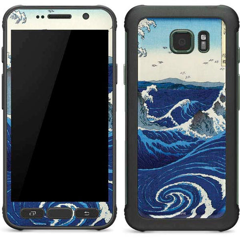 Hiroshige View of the Naruto whirlpools at Awa Galaxy S7 Active Skin