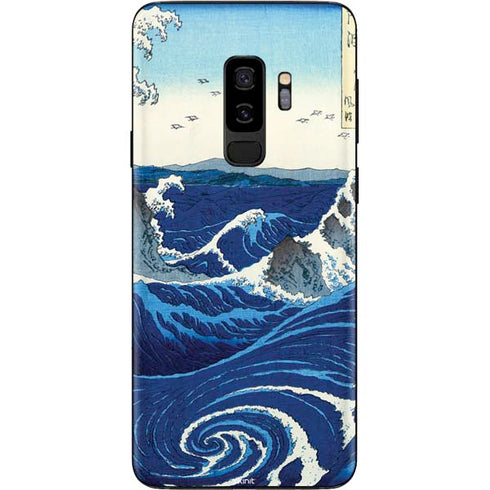 Hiroshige View of the Naruto whirlpools at Awa Galaxy S9 Plus Skin