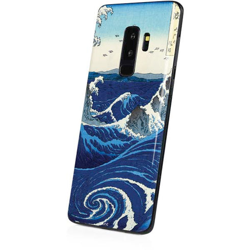 Hiroshige View of the Naruto whirlpools at Awa Galaxy S9 Plus Skin