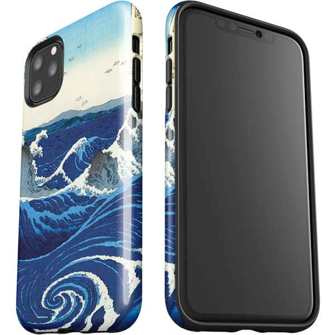 Hiroshige View of the Naruto whirlpools at Awa iPhone 11 Pro Max Impact Case