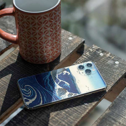 Hiroshige View of the Naruto whirlpools at Awa iPhone 11 Pro Skin