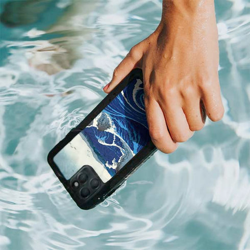 Hiroshige View of the Naruto whirlpools at Awa iPhone 11 Pro Waterproof Case
