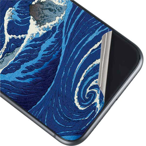 Hiroshige View of the Naruto whirlpools at Awa iPhone 11 Skin