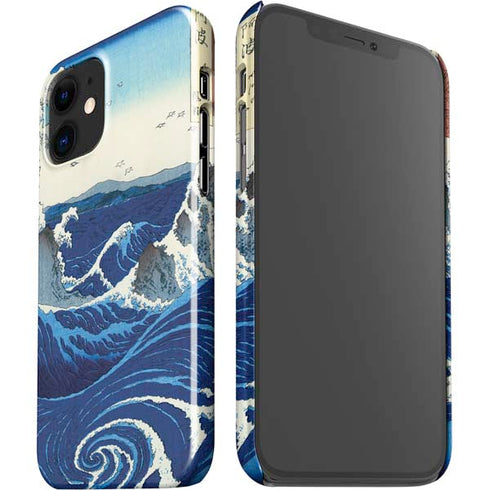 Hiroshige View of the Naruto whirlpools at Awa iPhone 12 Mini Lite Case