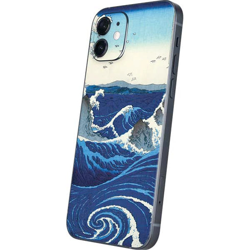 Hiroshige View of the Naruto whirlpools at Awa iPhone 12 Mini Skin