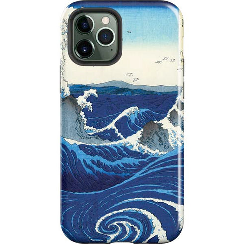 Hiroshige View of the Naruto whirlpools at Awa iPhone 12 Pro Max Impact Case