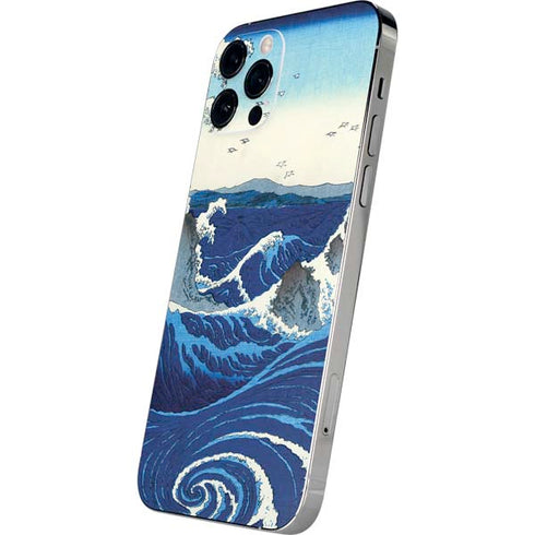 Hiroshige View of the Naruto whirlpools at Awa iPhone 12 Pro Max Skin