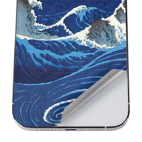 Hiroshige View of the Naruto whirlpools at Awa iPhone 12 Pro Max Skin