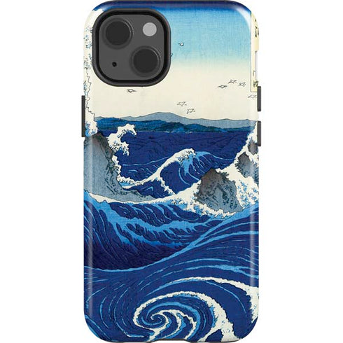 Hiroshige View of the Naruto whirlpools at Awa iPhone 13 Impact Case