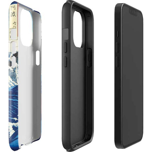Hiroshige View of the Naruto whirlpools at Awa iPhone 13 Pro Max Impact Case