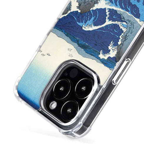 Hiroshige View of the Naruto whirlpools at Awa iPhone 14 Pro MagSafe Case