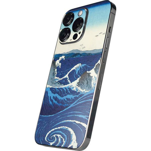 Hiroshige View of the Naruto whirlpools at Awa iPhone 14 Pro Max Skin