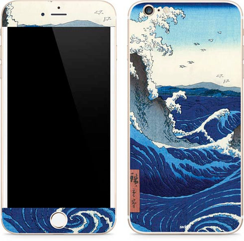 Hiroshige View of the Naruto whirlpools at Awa iPhone 6/6s Plus Skin