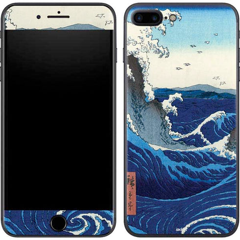Hiroshige View of the Naruto whirlpools at Awa iPhone 7 Plus Skin