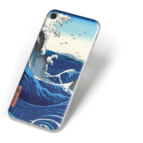 Hiroshige View of the Naruto whirlpools at Awa iPhone 7 Skin