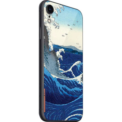 Hiroshige View of the Naruto whirlpools at Awa iPhone SE (2nd & 3rd Gen) Skin