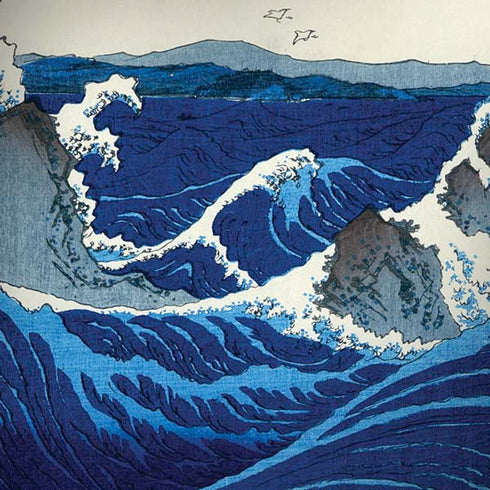 Hiroshige View of the Naruto whirlpools at Awa iPhone X Pro Case