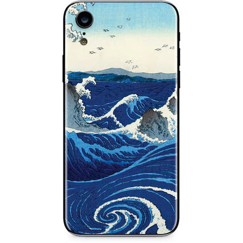 Hiroshige View of the Naruto whirlpools at Awa iPhone XR Skin