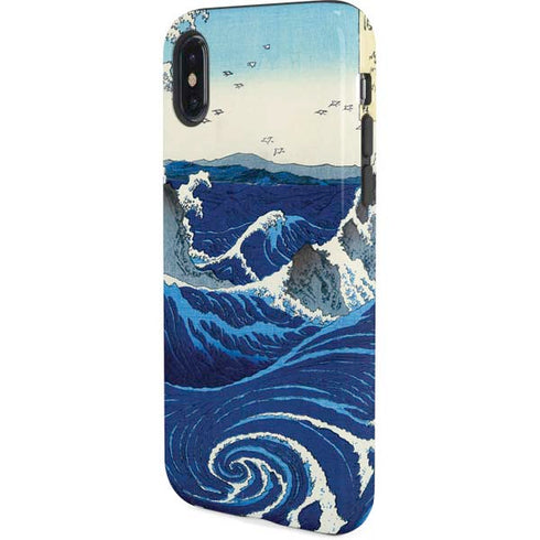 Hiroshige View of the Naruto whirlpools at Awa iPhone XS Pro Case