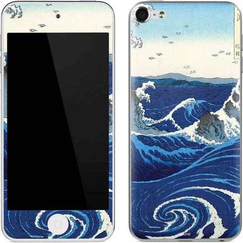 Hiroshige View of the Naruto whirlpools at Awa Apple iPod Skin