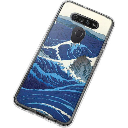 View of the Naruto whirlpools at Awa by Hiroshige LG K51/Q51 Clear Case