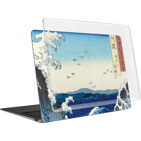 View of the Naruto whirlpools at Awa by Hiroshige MacBook Air 15in (2023-2025) Case plus Skin