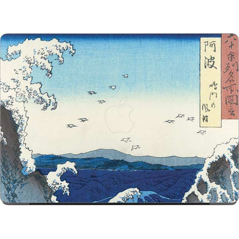 View of the Naruto whirlpools at Awa by Hiroshige MacBook Pro 14in (2021-24) Skin
