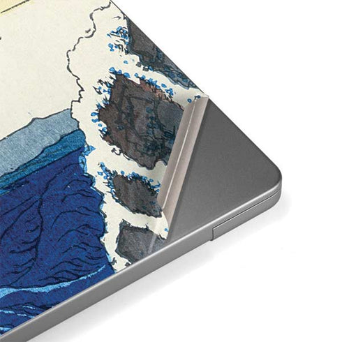 View of the Naruto whirlpools at Awa by Hiroshige MacBook Pro 14in (2021-24) Skin