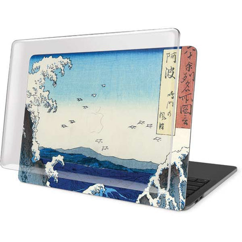 Hiroshige View of the Naruto whirlpools at Awa MacBook Pro 15in (2016-19) Case plus Skin