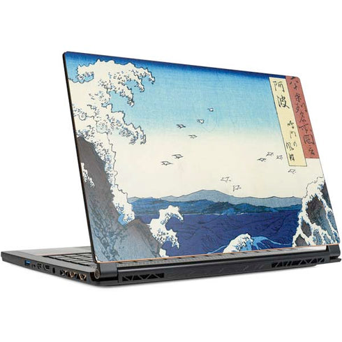 Hiroshige View of the Naruto whirlpools at Awa MSI GS65 Stealth Laptop Skin