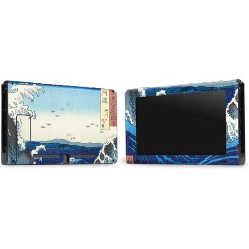 Hiroshige View of the Naruto whirlpools at Awa Nintendo Switch Bundle Skin