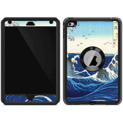 Hiroshige View of the Naruto whirlpools at Awa Otterbox Defender iPad Skin
