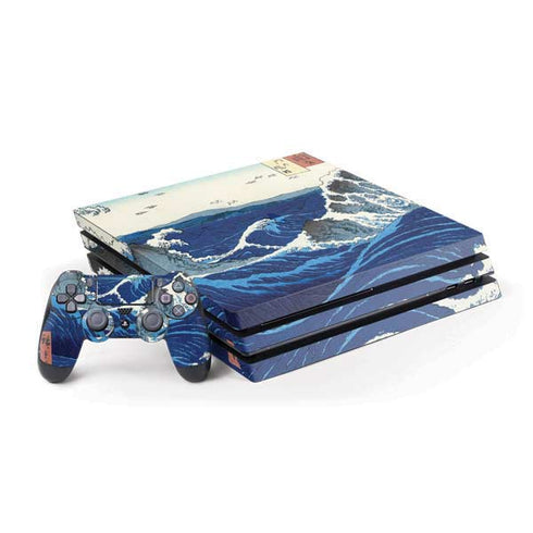 Hiroshige View of the Naruto whirlpools at Awa PS4 Pro Bundle Skin