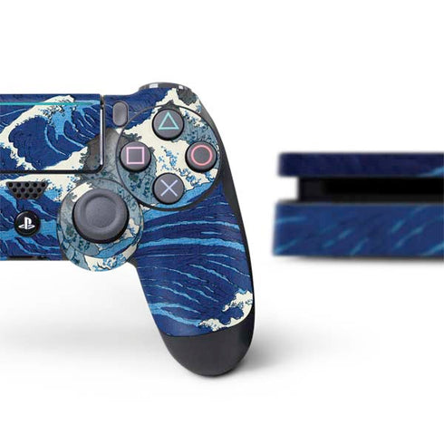 Hiroshige View of the Naruto whirlpools at Awa PS4 Slim Bundle Skin
