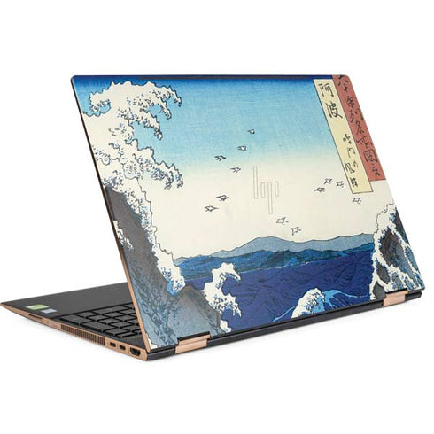 View of the Naruto whirlpools at Awa by Hiroshige HP Spectre Skin