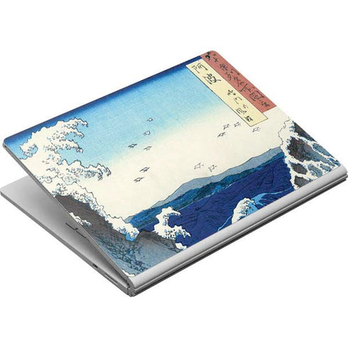 Hiroshige View of the Naruto whirlpools at Awa Surface Book Skin
