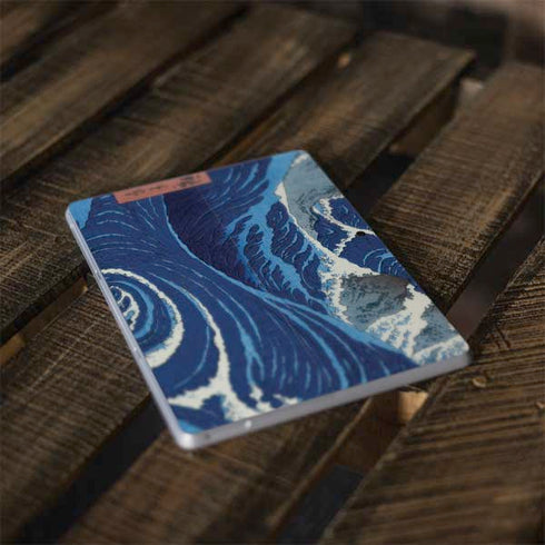 Hiroshige View of the Naruto whirlpools at Awa Surface Go Skin