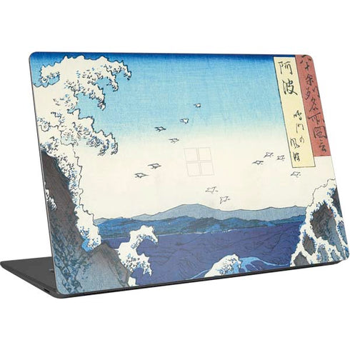 Hiroshige View of the Naruto whirlpools at Awa Surface Laptop 4 15in Skin