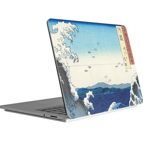 Hiroshige View of the Naruto whirlpools at Awa Surface Laptop Studio Skin