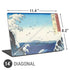Hiroshige View of the Naruto whirlpools at Awa Universal Laptop 14in (11.4 x 8.2in) Skin