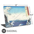 Hiroshige View of the Naruto whirlpools at Awa Universal Laptop 16in (13 x 9.4in) Skin