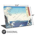 Hiroshige View of the Naruto whirlpools at Awa Universal Laptop 17in (13.8 x 10in) Skin