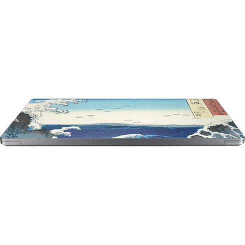 Hiroshige View of the Naruto whirlpools at Awa Universal Laptop 17in (13.8 x 10in) Skin