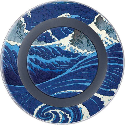 Hiroshige View of the Naruto whirlpools at Awa Wireless Charger Skin